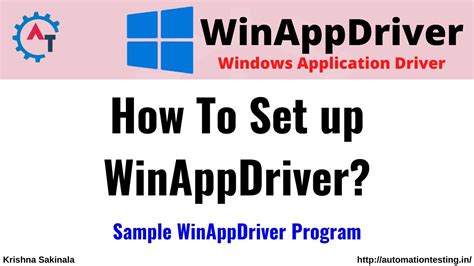 For more information to use Appium Desktop with WinAppDriver, please refer to Inspecting UI Elements for WinAppDriver automation using Appium Desktop. . Winappdriver tutorial